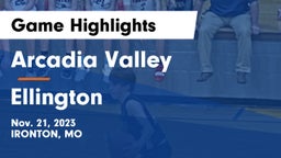 Arcadia Valley  vs Ellington  Game Highlights - Nov. 21, 2023