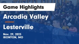 Arcadia Valley  vs Lesterville  Game Highlights - Nov. 29, 2023