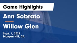 Ann Sobrato  vs Willow Glen Game Highlights - Sept. 1, 2022