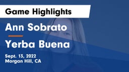 Ann Sobrato  vs Yerba Buena Game Highlights - Sept. 13, 2022