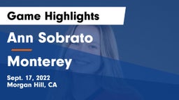 Ann Sobrato  vs Monterey  Game Highlights - Sept. 17, 2022