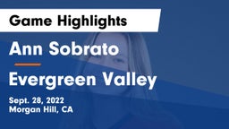 Ann Sobrato  vs Evergreen Valley Game Highlights - Sept. 28, 2022