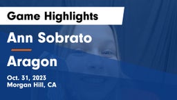 Ann Sobrato  vs Aragon  Game Highlights - Oct. 31, 2023