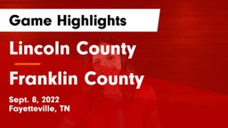 Lincoln County  vs Franklin County  Game Highlights - Sept. 8, 2022