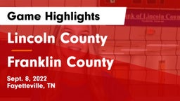 Lincoln County  vs Franklin County Game Highlights - Sept. 8, 2022