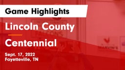 Lincoln County  vs Centennial  Game Highlights - Sept. 17, 2022