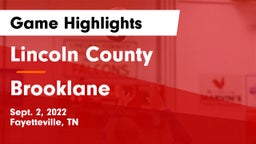 Lincoln County  vs Brooklane Game Highlights - Sept. 2, 2022