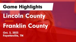 Lincoln County  vs Franklin County  Game Highlights - Oct. 3, 2023
