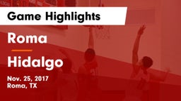 Roma  vs Hidalgo  Game Highlights - Nov. 25, 2017