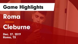 Roma  vs Cleburne  Game Highlights - Dec. 27, 2019