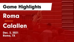 Roma  vs Calallen  Game Highlights - Dec. 2, 2021