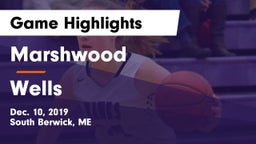 Marshwood  vs Wells  Game Highlights - Dec. 10, 2019