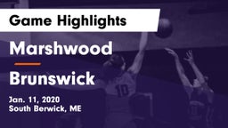 Marshwood  vs Brunswick  Game Highlights - Jan. 11, 2020