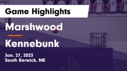 Marshwood  vs Kennebunk  Game Highlights - Jan. 27, 2023