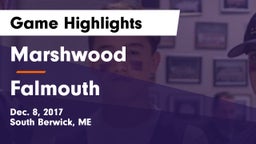 Marshwood  vs Falmouth Game Highlights - Dec. 8, 2017
