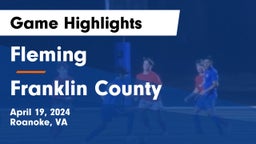 Fleming  vs Franklin County  Game Highlights - April 19, 2024