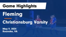 Fleming  vs Christiansburg Varsity Game Highlights - May 9, 2024
