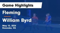 Fleming  vs William Byrd  Game Highlights - May 15, 2024