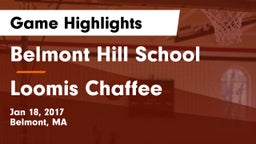 Belmont Hill School vs Loomis Chaffee Game Highlights - Jan 18, 2017