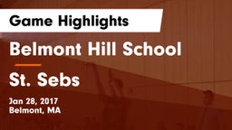 Belmont Hill School vs St. Sebs Game Highlights - Jan 28, 2017
