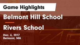 Belmont Hill School vs Rivers School Game Highlights - Dec. 6, 2017