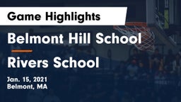 Belmont Hill School vs Rivers School Game Highlights - Jan. 15, 2021