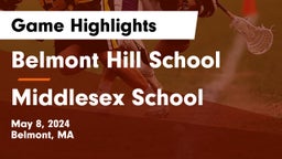 Belmont Hill School vs Middlesex School Game Highlights - May 8, 2024