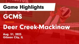 GCMS  vs Deer Creek-Mackinaw Game Highlights - Aug. 31, 2023
