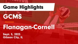 GCMS  vs Flanagan-Cornell Game Highlights - Sept. 5, 2023