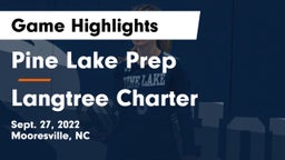 Pine Lake Prep  vs Langtree Charter  Game Highlights - Sept. 27, 2022