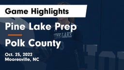 Pine Lake Prep  vs Polk County  Game Highlights - Oct. 25, 2022