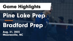 Pine Lake Prep  vs Bradford Prep Game Highlights - Aug. 31, 2023