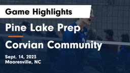 Pine Lake Prep  vs Corvian Community Game Highlights - Sept. 14, 2023