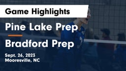 Pine Lake Prep  vs Bradford Prep Game Highlights - Sept. 26, 2023