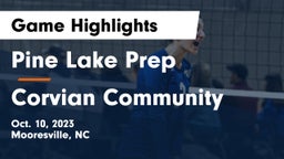 Pine Lake Prep  vs Corvian Community Game Highlights - Oct. 10, 2023