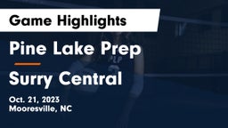 Pine Lake Prep  vs Surry Central  Game Highlights - Oct. 21, 2023