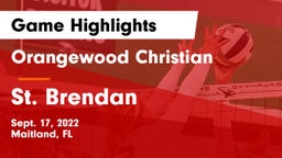 Orangewood Christian  vs St. Brendan  Game Highlights - Sept. 17, 2022