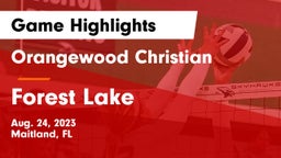 Orangewood Christian  vs Forest Lake  Game Highlights - Aug. 24, 2023