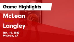McLean  vs Langley  Game Highlights - Jan. 10, 2020
