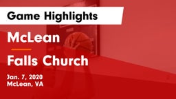 McLean  vs Falls Church  Game Highlights - Jan. 7, 2020