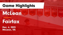 McLean  vs Fairfax  Game Highlights - Dec. 6, 2023
