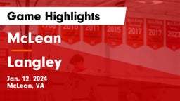 McLean  vs Langley  Game Highlights - Jan. 12, 2024