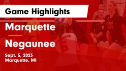 Marquette  vs Negaunee  Game Highlights - Sept. 5, 2023