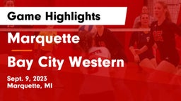 Marquette  vs Bay City Western  Game Highlights - Sept. 9, 2023