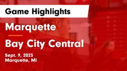 Marquette  vs Bay City Central Game Highlights - Sept. 9, 2023