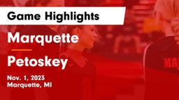 Marquette  vs Petoskey  Game Highlights - Nov. 1, 2023