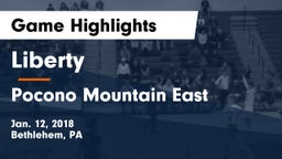 Liberty  vs Pocono Mountain East  Game Highlights - Jan. 12, 2018