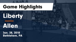 Liberty  vs Allen  Game Highlights - Jan. 28, 2018