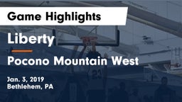 Liberty  vs Pocono Mountain West  Game Highlights - Jan. 3, 2019