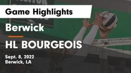 Berwick  vs HL BOURGEOIS  Game Highlights - Sept. 8, 2022